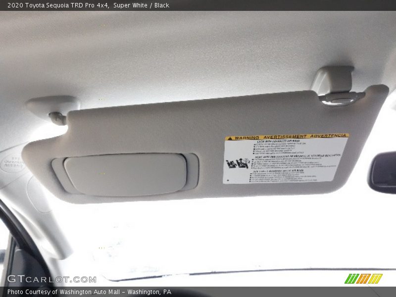 Super White / Black 2020 Toyota Sequoia TRD Pro 4x4