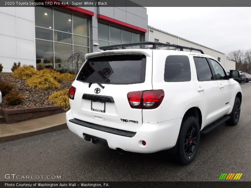 Super White / Black 2020 Toyota Sequoia TRD Pro 4x4