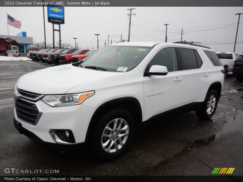 Summit White / Jet Black 2020 Chevrolet Traverse LT AWD