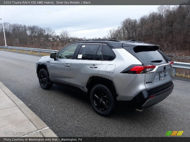 Silver Sky Metallic / Black 2020 Toyota RAV4 XSE AWD Hybrid