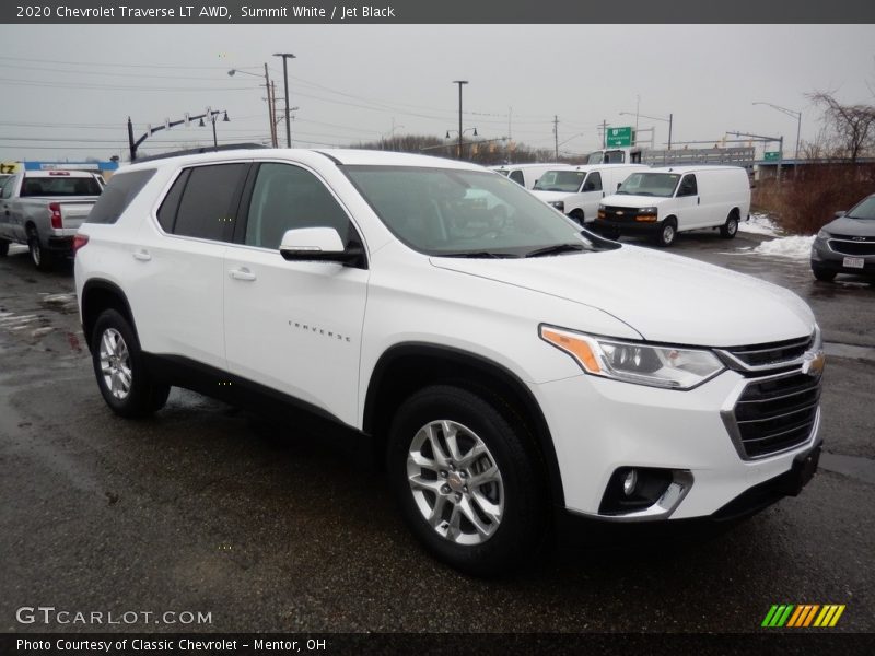 Summit White / Jet Black 2020 Chevrolet Traverse LT AWD