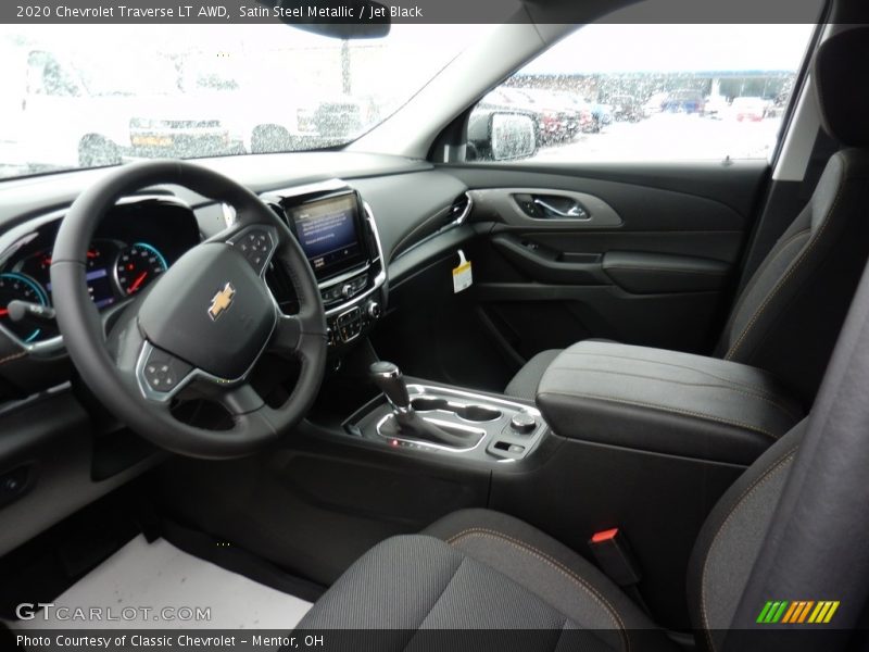 Satin Steel Metallic / Jet Black 2020 Chevrolet Traverse LT AWD