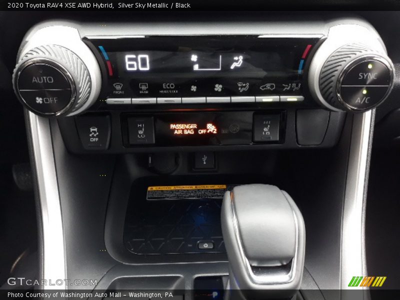 Controls of 2020 RAV4 XSE AWD Hybrid