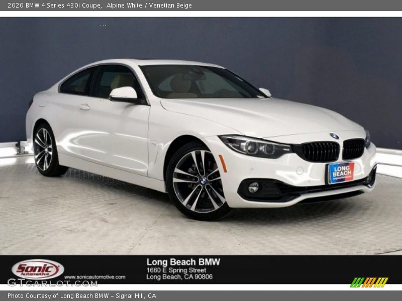 Alpine White / Venetian Beige 2020 BMW 4 Series 430i Coupe