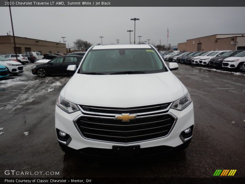 Summit White / Jet Black 2020 Chevrolet Traverse LT AWD