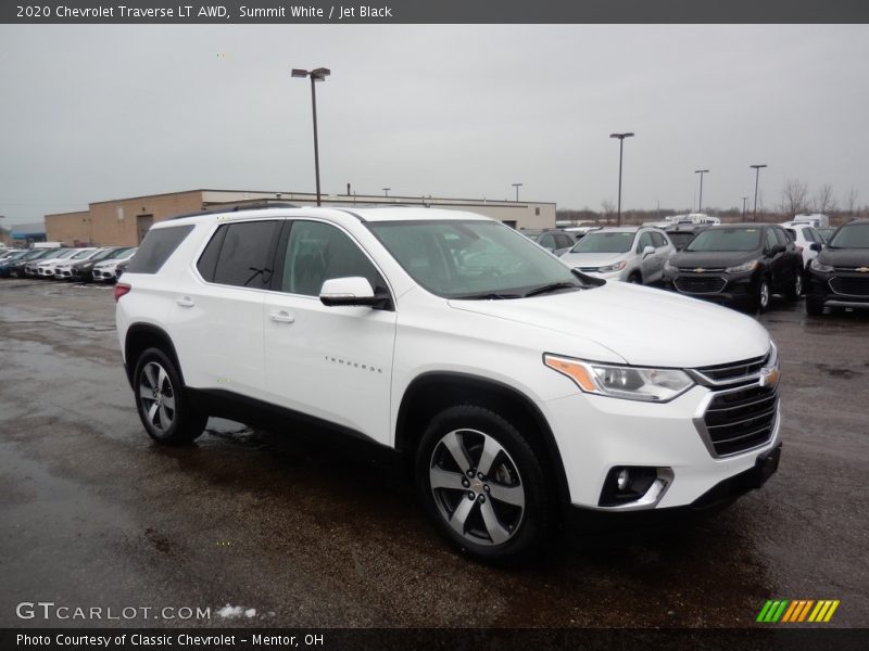 Summit White / Jet Black 2020 Chevrolet Traverse LT AWD