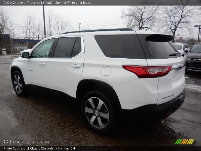 Summit White / Jet Black 2020 Chevrolet Traverse LT AWD