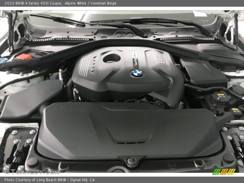 Alpine White / Venetian Beige 2020 BMW 4 Series 430i Coupe