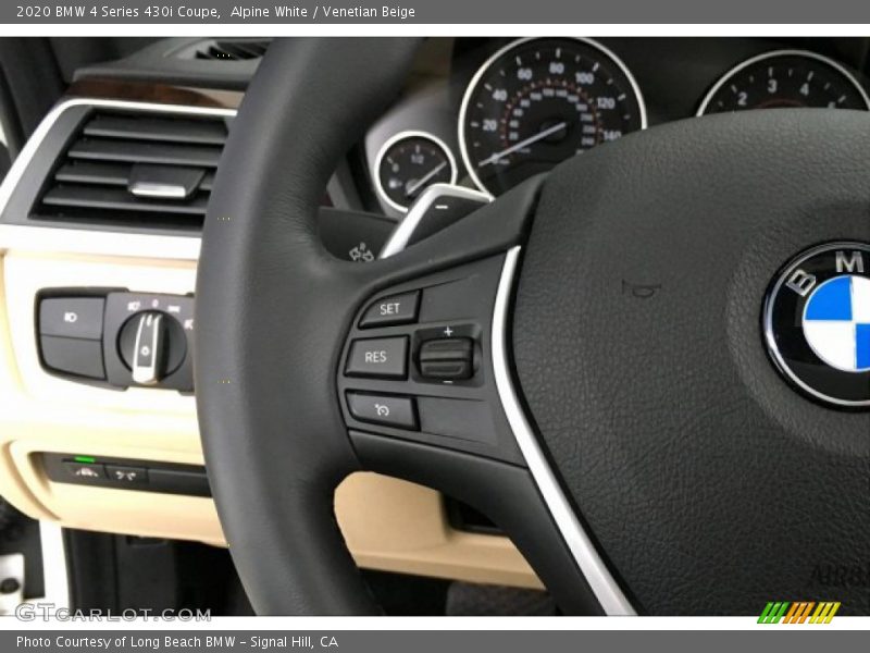 Alpine White / Venetian Beige 2020 BMW 4 Series 430i Coupe