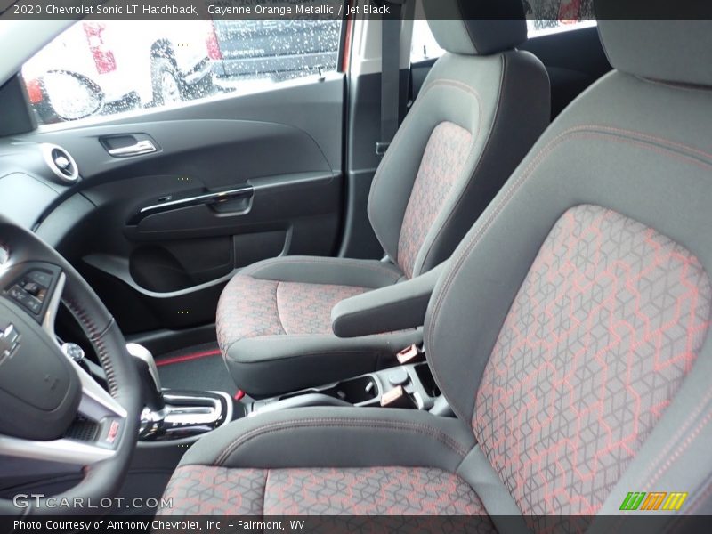 Cayenne Orange Metallic / Jet Black 2020 Chevrolet Sonic LT Hatchback