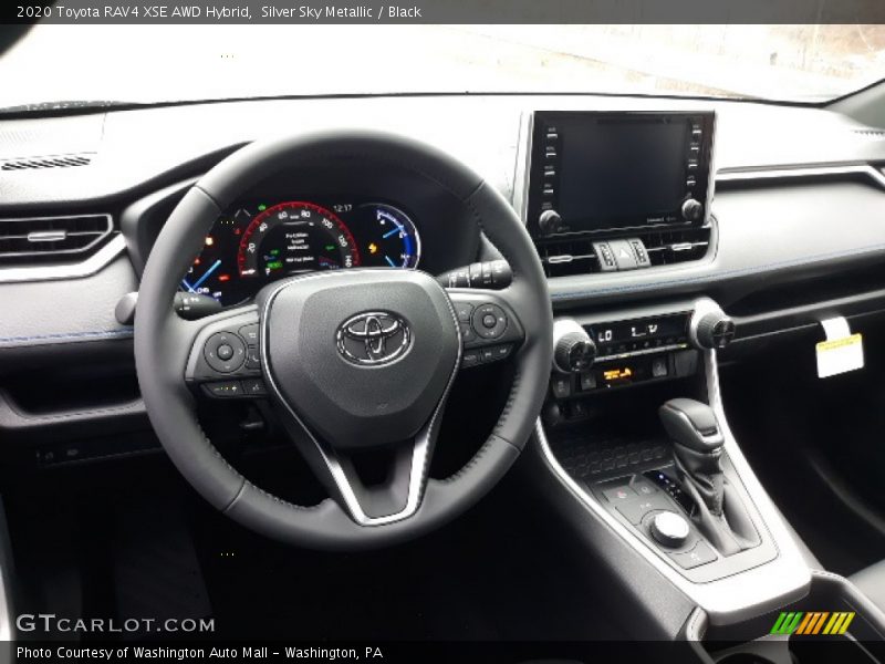 Silver Sky Metallic / Black 2020 Toyota RAV4 XSE AWD Hybrid