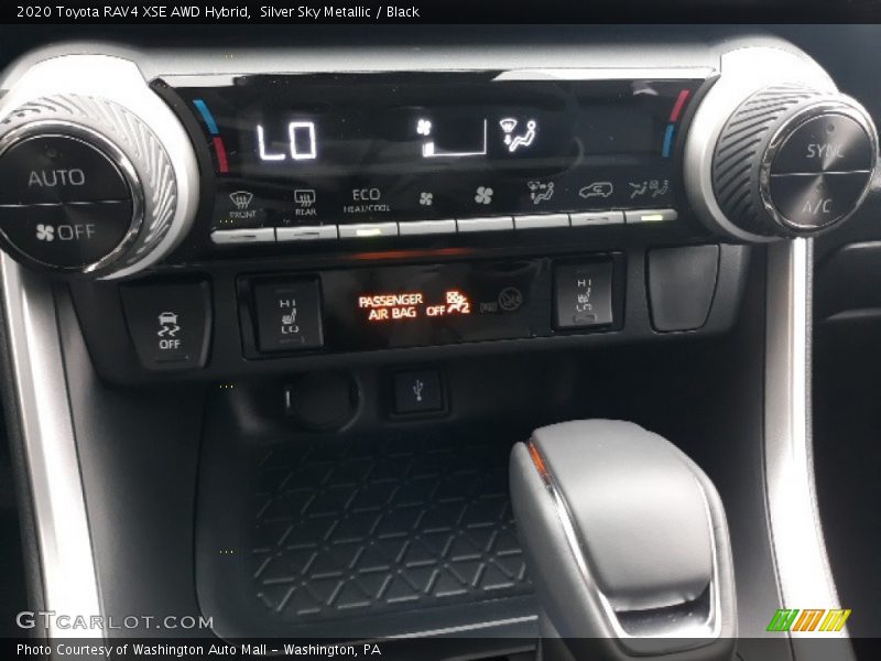 Silver Sky Metallic / Black 2020 Toyota RAV4 XSE AWD Hybrid