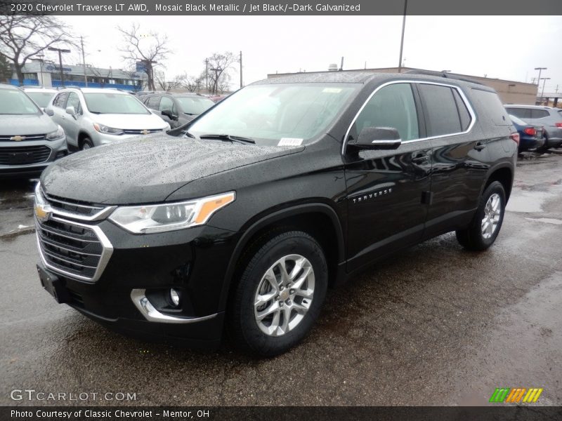 Mosaic Black Metallic / Jet Black/­Dark Galvanized 2020 Chevrolet Traverse LT AWD