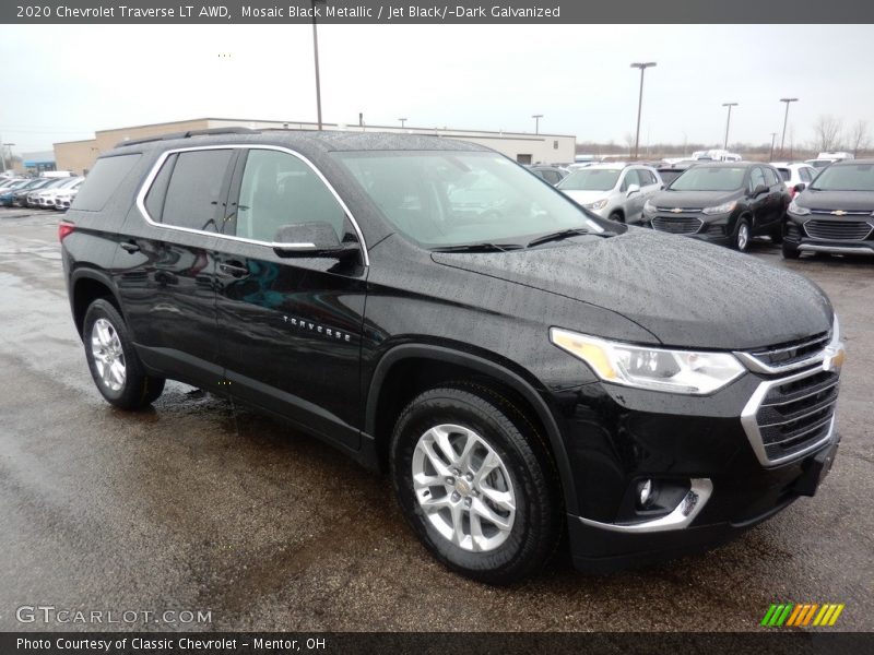 Mosaic Black Metallic / Jet Black/­Dark Galvanized 2020 Chevrolet Traverse LT AWD