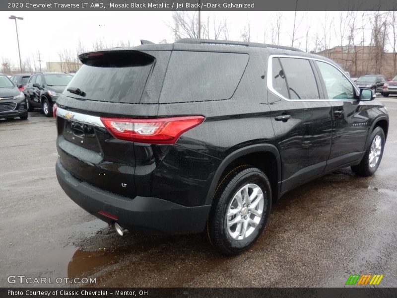 Mosaic Black Metallic / Jet Black/­Dark Galvanized 2020 Chevrolet Traverse LT AWD