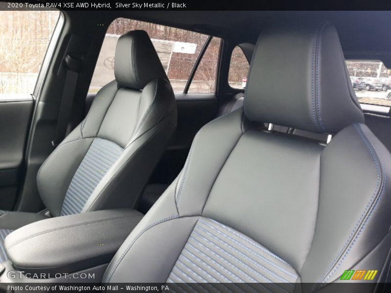 Silver Sky Metallic / Black 2020 Toyota RAV4 XSE AWD Hybrid