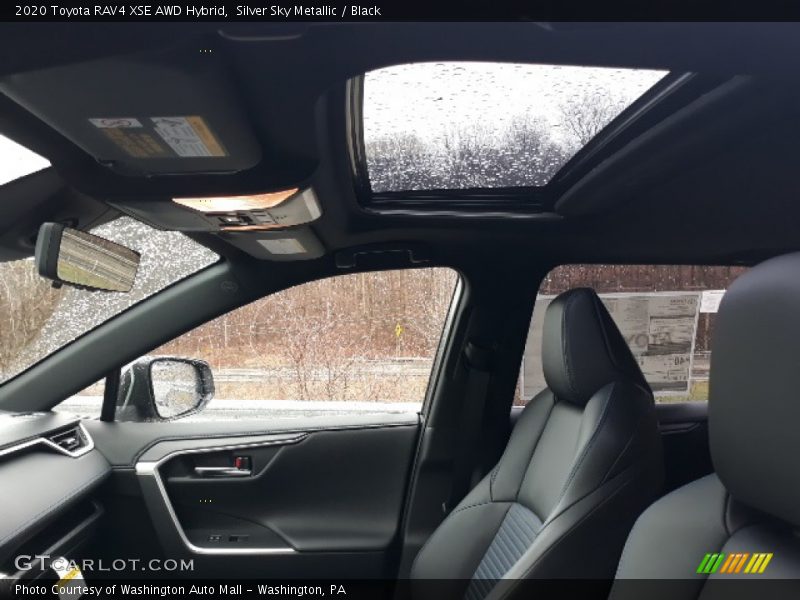 Silver Sky Metallic / Black 2020 Toyota RAV4 XSE AWD Hybrid