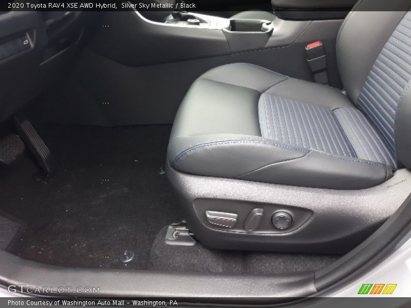 Silver Sky Metallic / Black 2020 Toyota RAV4 XSE AWD Hybrid