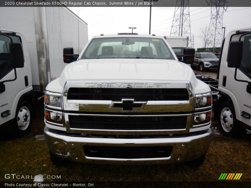 Summit White / Jet Black 2020 Chevrolet Silverado 6500HD Regular Cab Chassis
