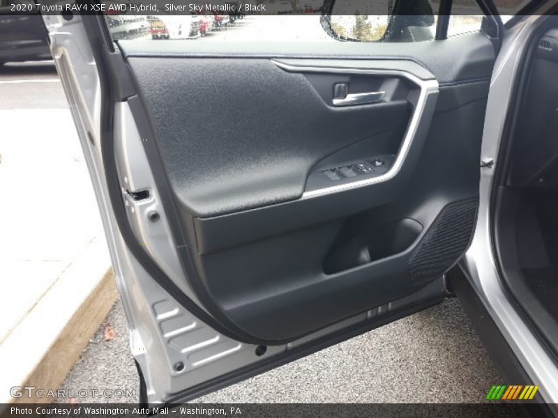 Silver Sky Metallic / Black 2020 Toyota RAV4 XSE AWD Hybrid