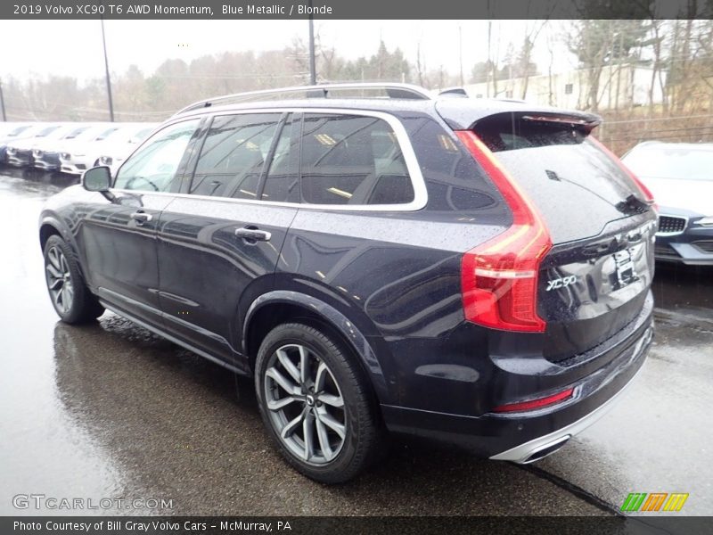 Blue Metallic / Blonde 2019 Volvo XC90 T6 AWD Momentum