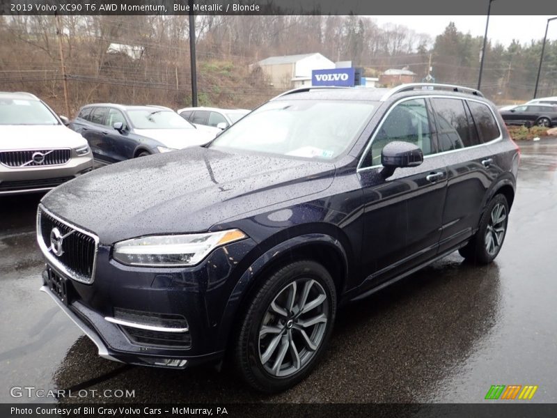 Blue Metallic / Blonde 2019 Volvo XC90 T6 AWD Momentum