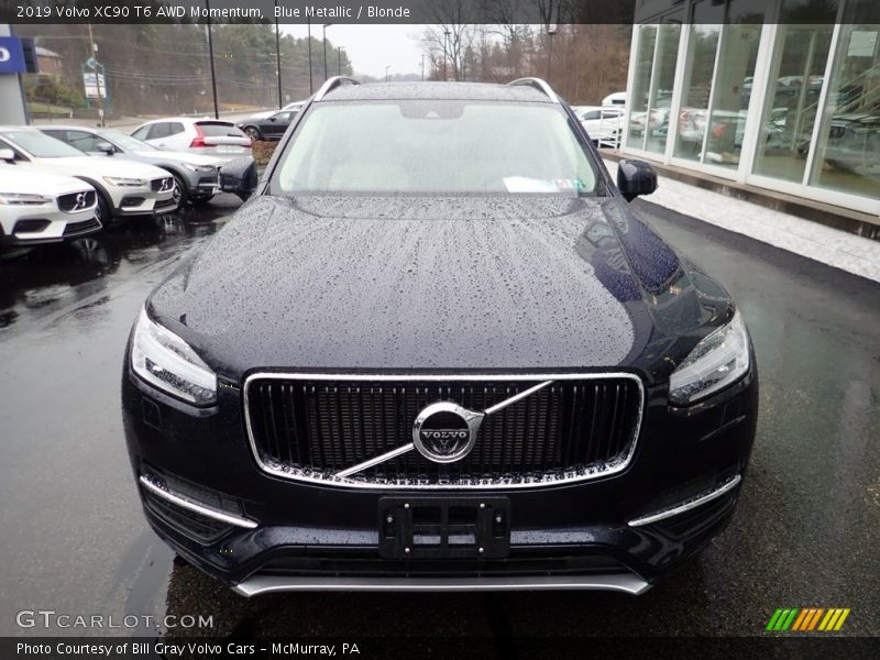 Blue Metallic / Blonde 2019 Volvo XC90 T6 AWD Momentum