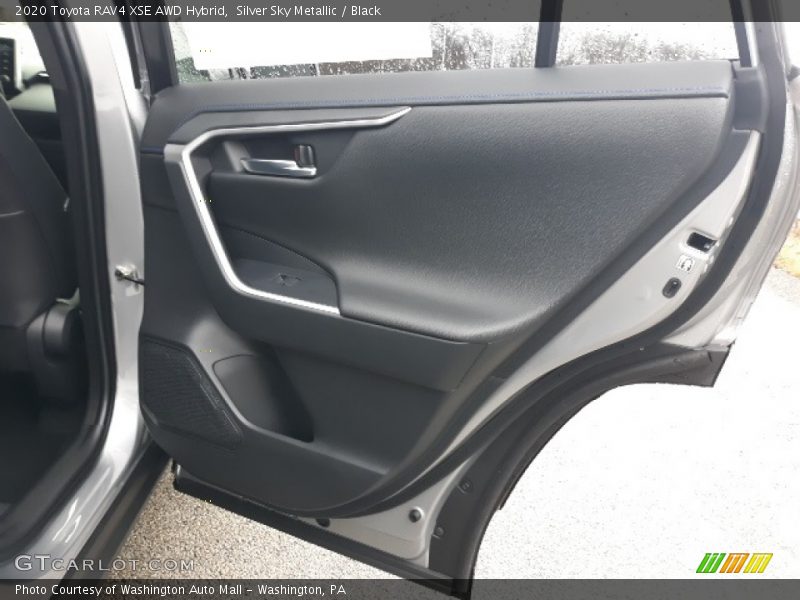 Silver Sky Metallic / Black 2020 Toyota RAV4 XSE AWD Hybrid