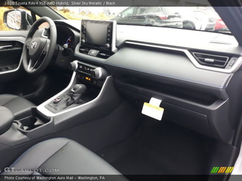 Silver Sky Metallic / Black 2020 Toyota RAV4 XSE AWD Hybrid