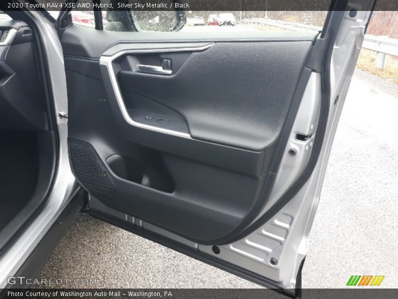 Silver Sky Metallic / Black 2020 Toyota RAV4 XSE AWD Hybrid
