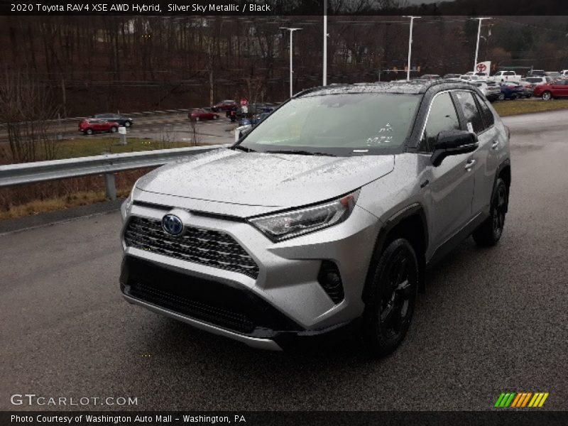 Silver Sky Metallic / Black 2020 Toyota RAV4 XSE AWD Hybrid