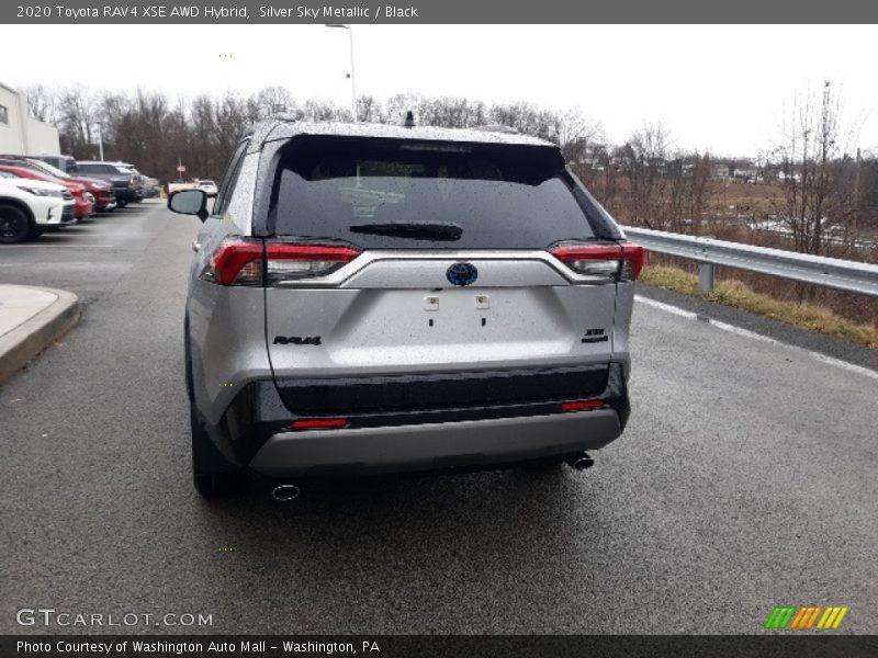 Silver Sky Metallic / Black 2020 Toyota RAV4 XSE AWD Hybrid