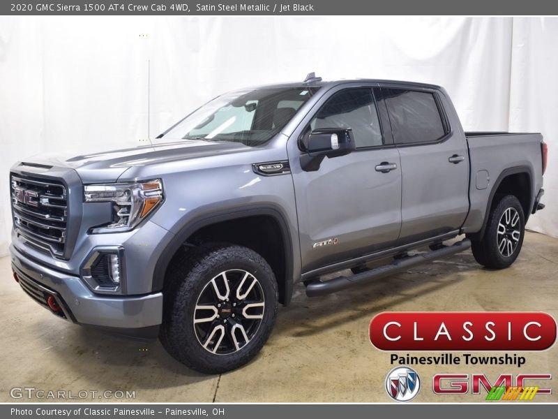 Satin Steel Metallic / Jet Black 2020 GMC Sierra 1500 AT4 Crew Cab 4WD