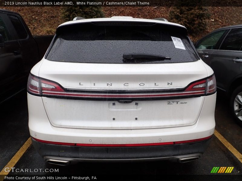 White Platinum / Cashmere/Chalet Theme 2019 Lincoln Nautilus Black Label AWD