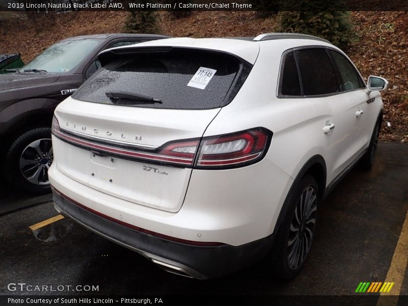 White Platinum / Cashmere/Chalet Theme 2019 Lincoln Nautilus Black Label AWD