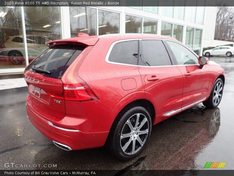 Fusion Red Metallic / Blonde 2020 Volvo XC60 T5 AWD Inscription