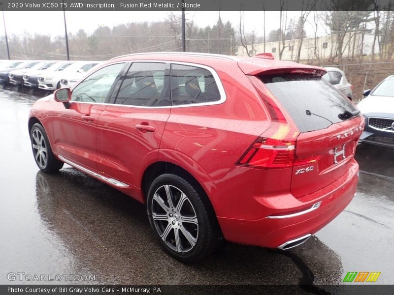 Fusion Red Metallic / Blonde 2020 Volvo XC60 T5 AWD Inscription