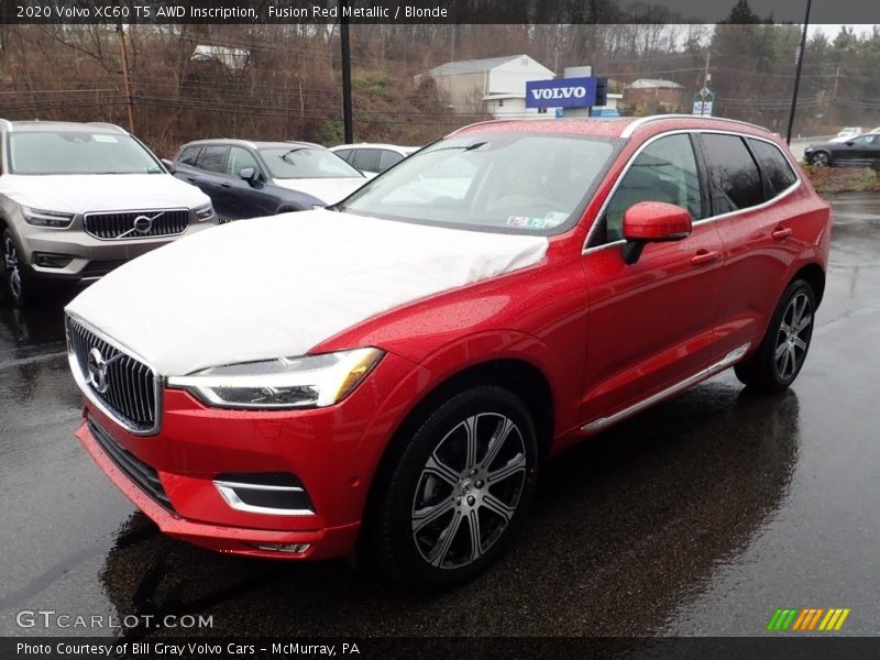 Fusion Red Metallic / Blonde 2020 Volvo XC60 T5 AWD Inscription