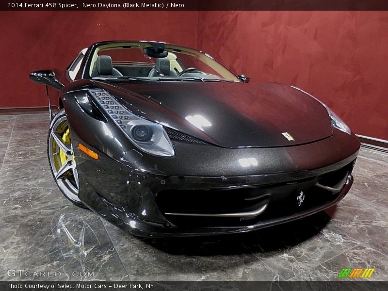 Nero Daytona (Black Metallic) / Nero 2014 Ferrari 458 Spider