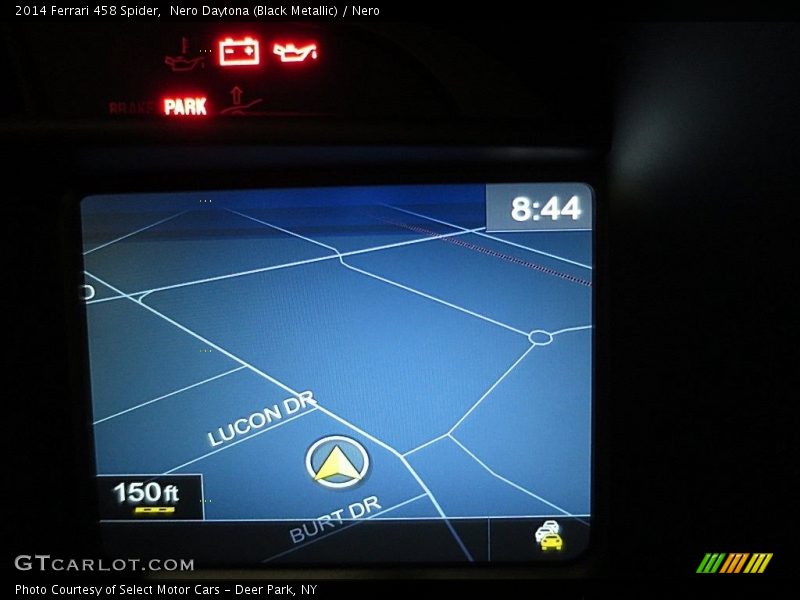 Navigation of 2014 458 Spider