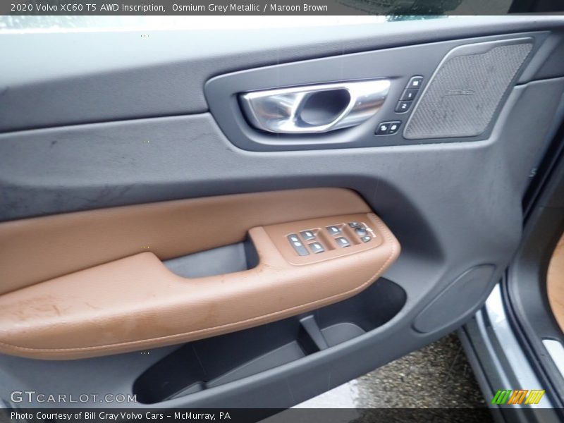 Osmium Grey Metallic / Maroon Brown 2020 Volvo XC60 T5 AWD Inscription