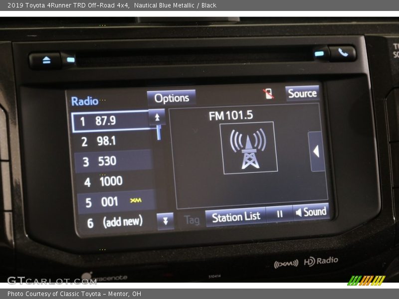 Audio System of 2019 4Runner TRD Off-Road 4x4