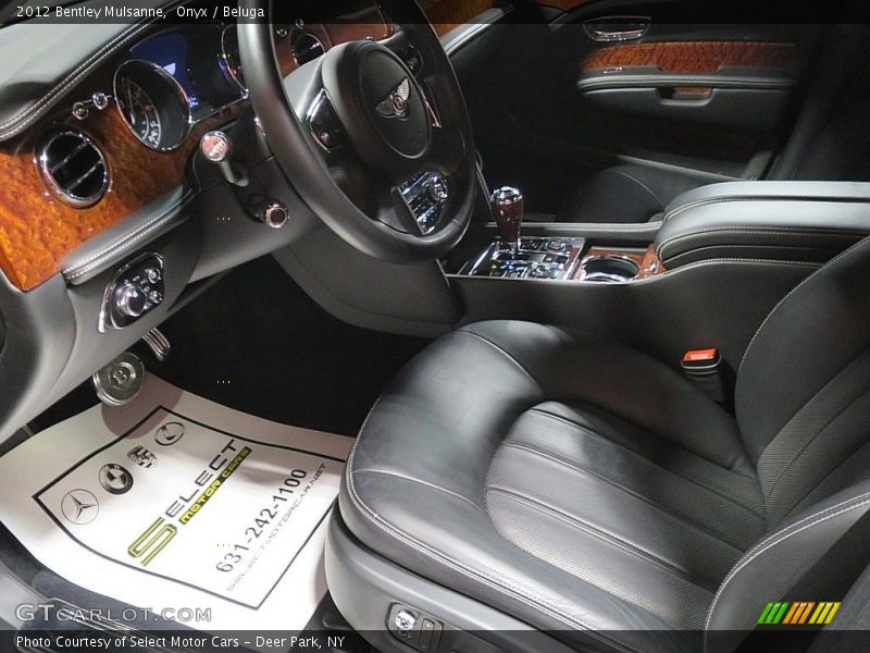 Front Seat of 2012 Mulsanne 