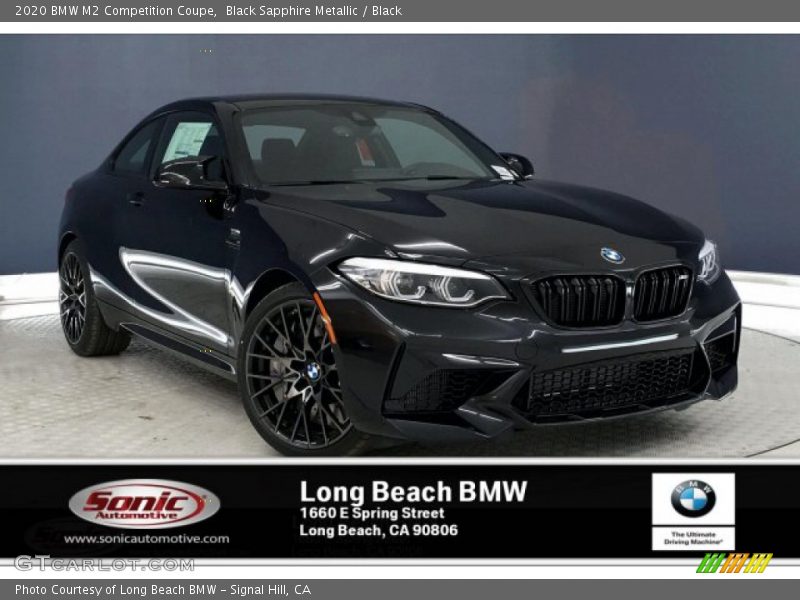 Black Sapphire Metallic / Black 2020 BMW M2 Competition Coupe