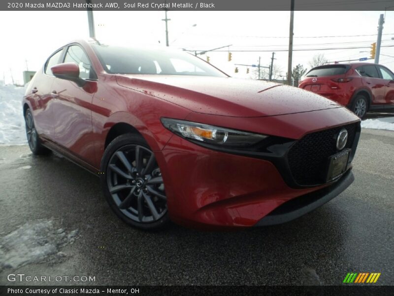 Soul Red Crystal Metallic / Black 2020 Mazda MAZDA3 Hatchback AWD