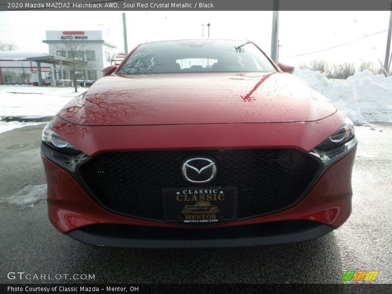 Soul Red Crystal Metallic / Black 2020 Mazda MAZDA3 Hatchback AWD