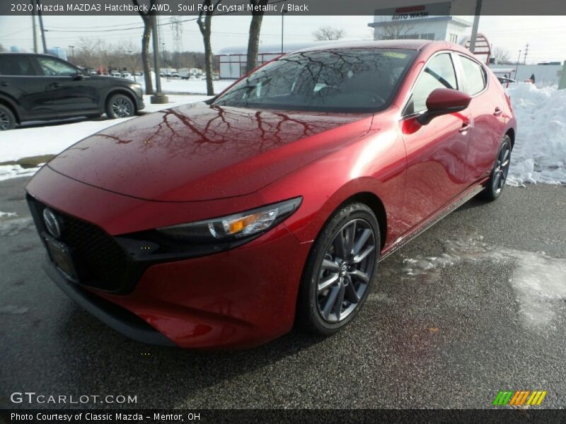 Soul Red Crystal Metallic / Black 2020 Mazda MAZDA3 Hatchback AWD