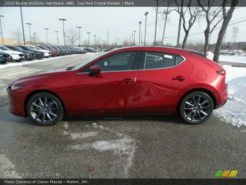 Soul Red Crystal Metallic / Black 2020 Mazda MAZDA3 Hatchback AWD