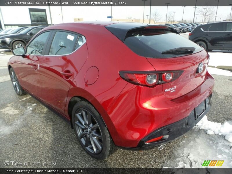 Soul Red Crystal Metallic / Black 2020 Mazda MAZDA3 Hatchback AWD