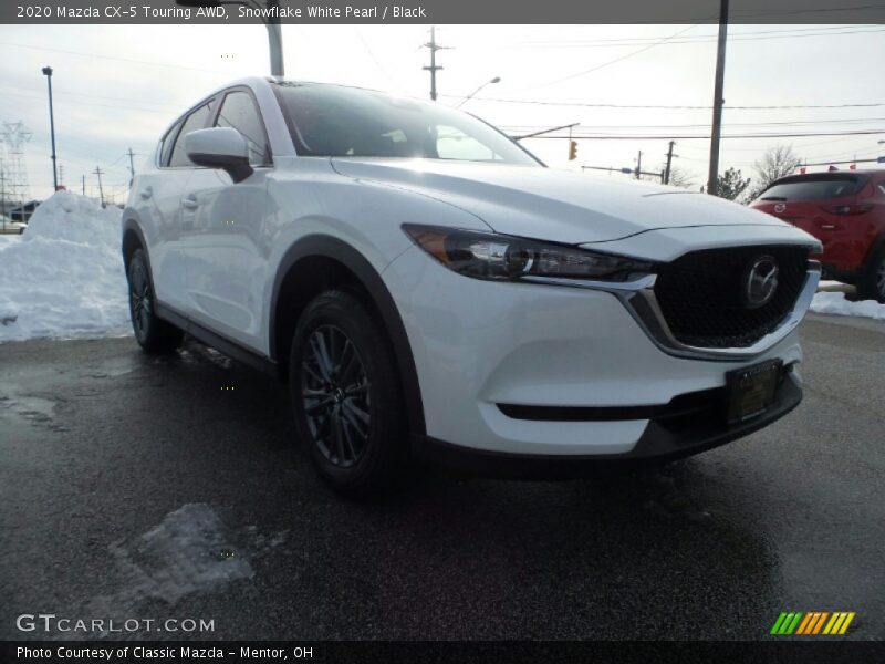 Snowflake White Pearl / Black 2020 Mazda CX-5 Touring AWD